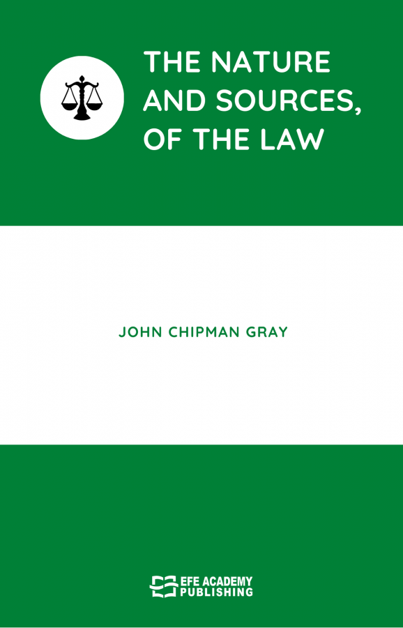 The Nature And Sources Of The Law