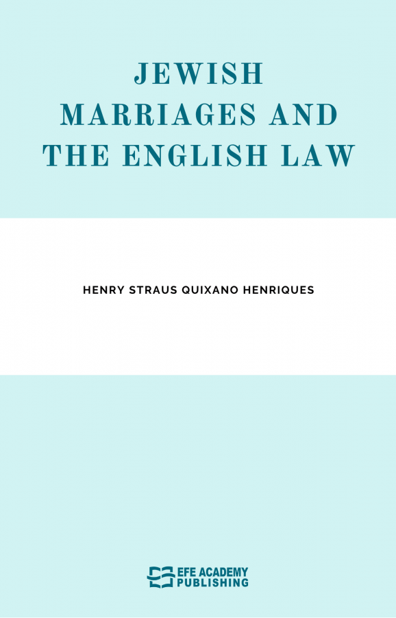 Jewish Marriages And The English Law