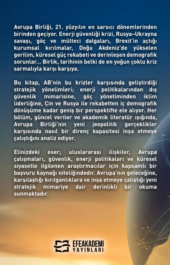 E-Kitap - AVRUPA BİRLİĞİ’NİN ÇOKLU KRİZLER ÇAĞINDA STRATEJİK DÖNÜŞÜMÜ